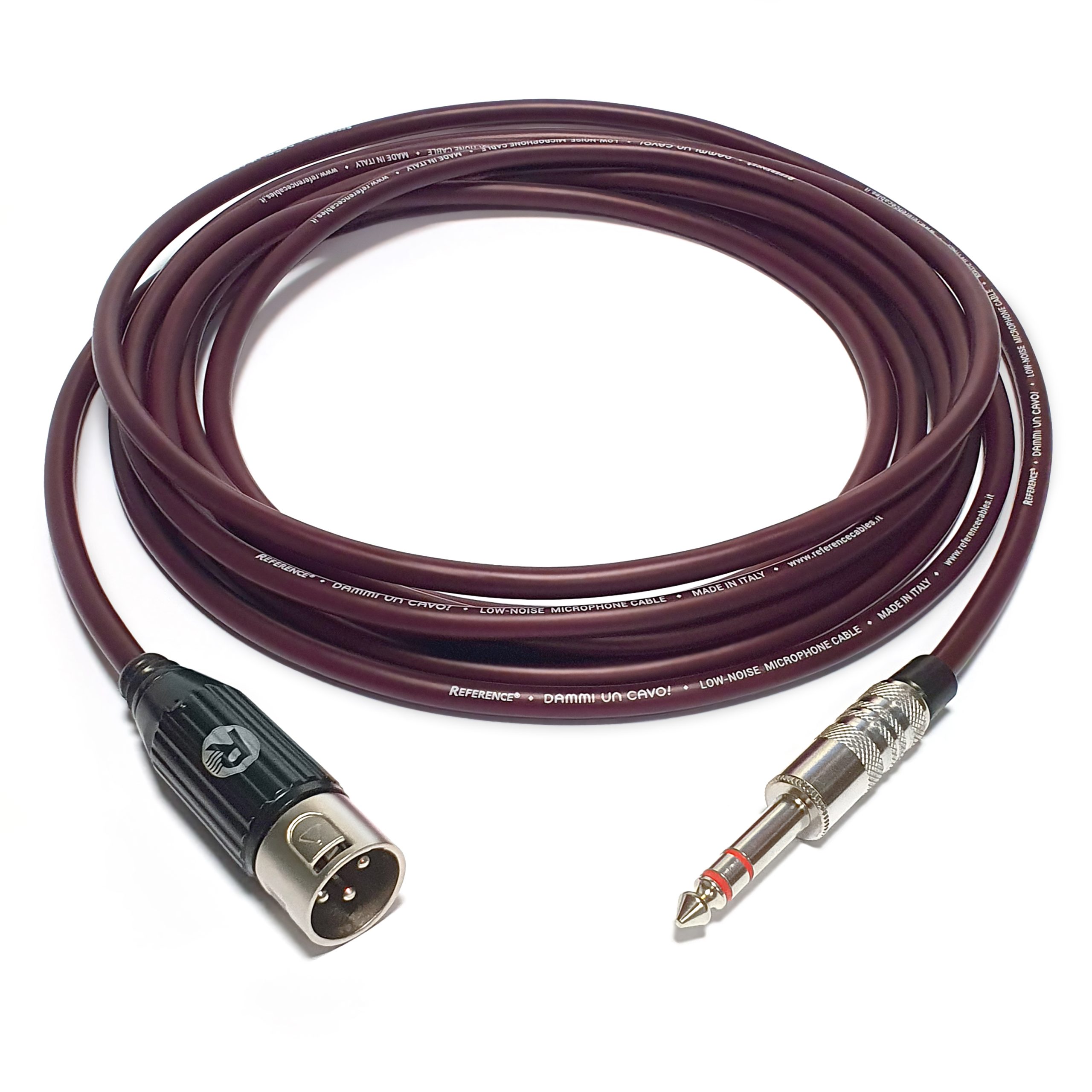 Reference® DAMMIUNCAVO – colore burgundy –1,25 metri - XLR M/JTRS Reference