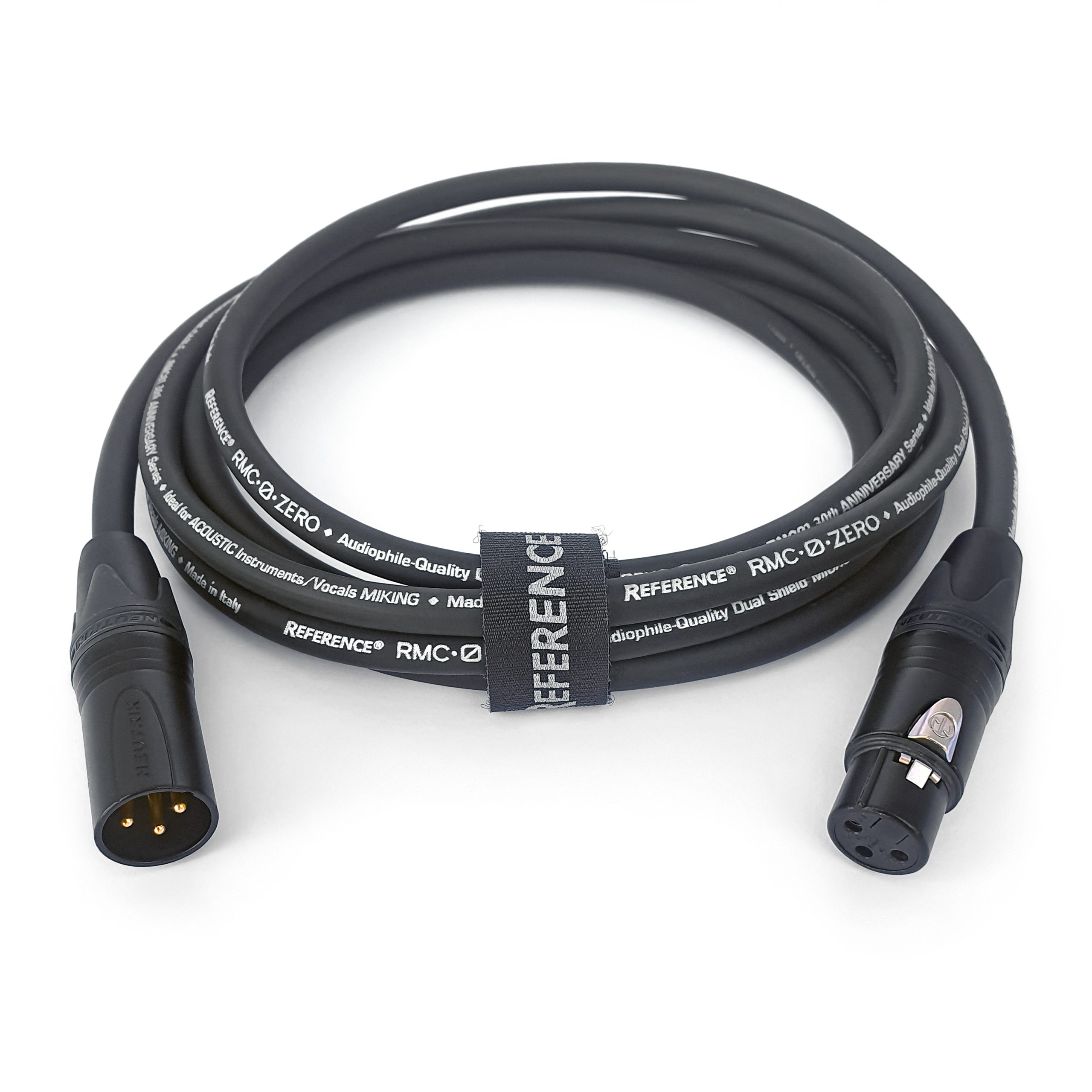 Reference® RMC.0.ZERO – colore nero –3 metri - XLR M/F Neutrik